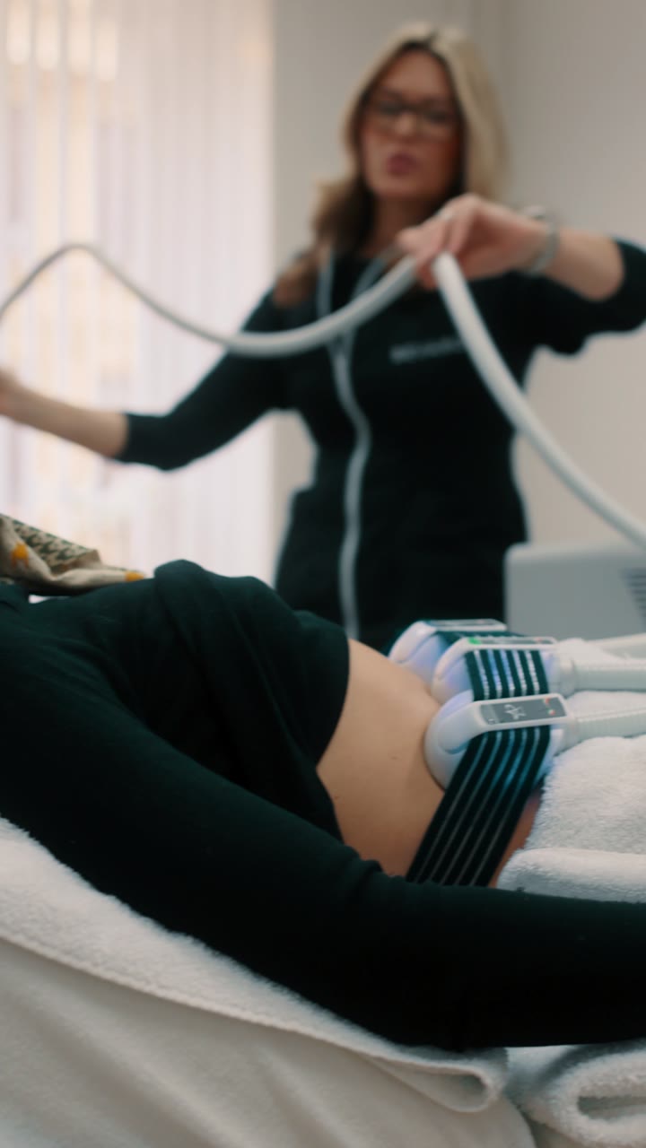 Treatment at a clinic with equipment from QRYO